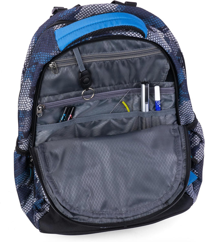 JOLLY Next Generation Rucksack, 8-teilig, verstellbare Schultergurte und Brustgurt, zwei grosse Fäch
