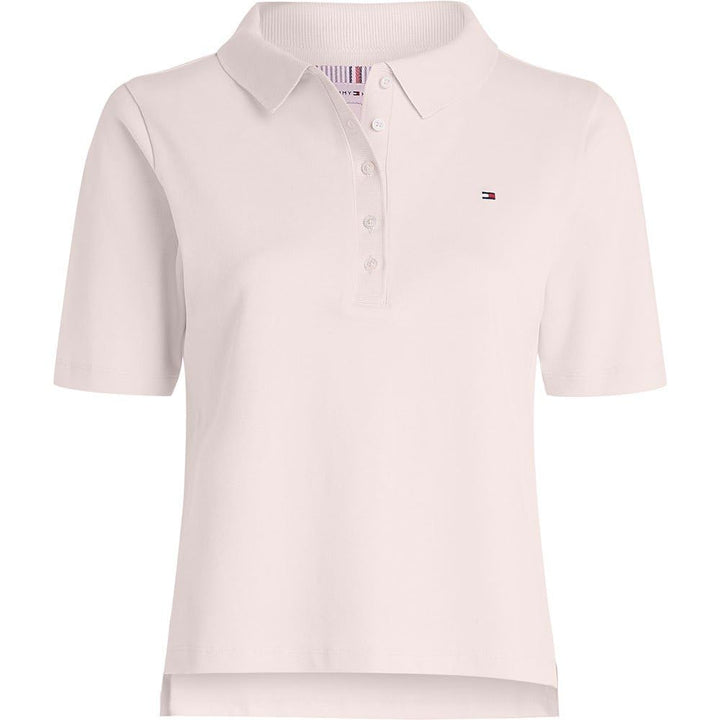 Tommy Hilfiger Damen Poloshirt Kurzarm Regular Fit S Whimsy Pink, S Whimsy Pink
