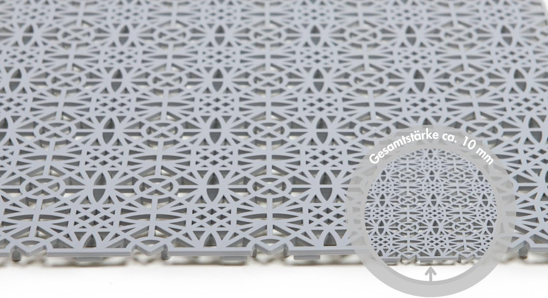andiamo Terra Sol Terassenfliesen Klicksystem - Kunststoffplatten Aussenbereich für Balkon - Terasse