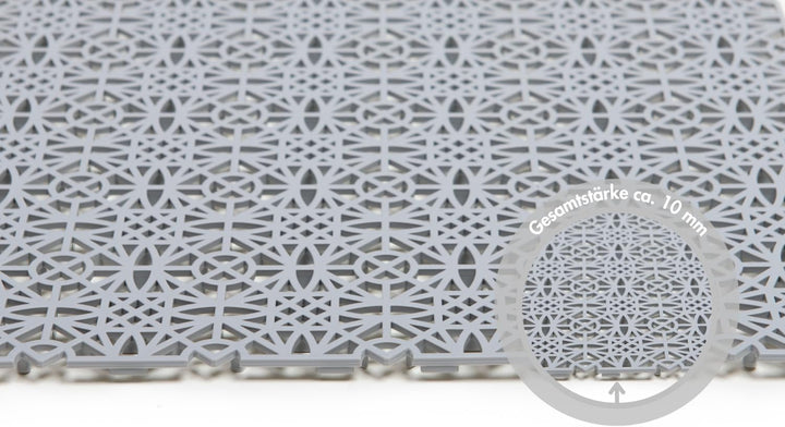 andiamo Terra Sol Terassenfliesen Klicksystem - Kunststoffplatten Aussenbereich für Balkon - Terasse