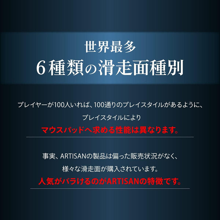 Artisan FX HAYATEOTSU NINJABLACK Gaming Mousepad with Smooth Texture and Quick Movements for pro Gam