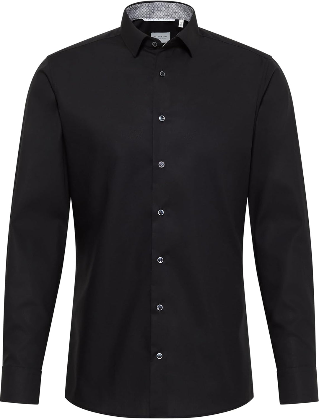 ETERNA Herren Original Shirt Slim FIT 38 *_Schwarz(39)_*, 38 *_Schwarz(39)_*