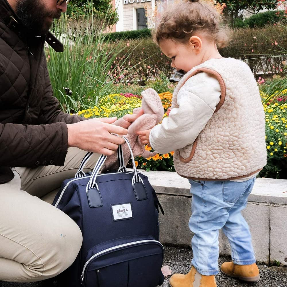BÉABA - Wickelrucksack für Babys - Grosses Fassungsvermögen - Inklusive Wickelunterlage - Zahlreiche