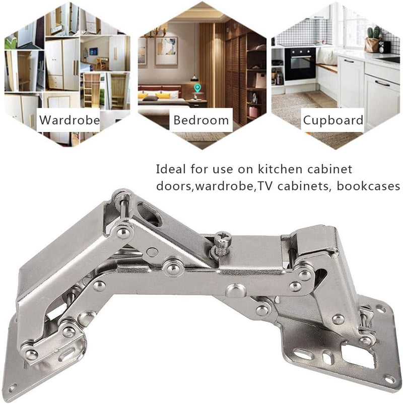 Cikonielf 3 Stück Aufschraubscharnier Tür Scharniere mit Öffnungswinkel 165-180° Schränke Türscharni