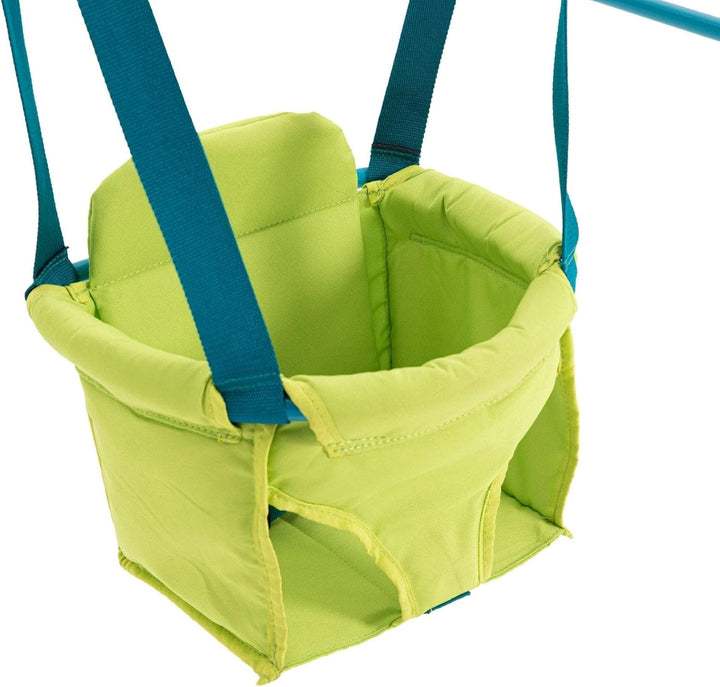 TP Toys Foldaway Baby Swing – Kompakte, pulverbeschichtete Metallschaukel für den Innen- und Aussenb