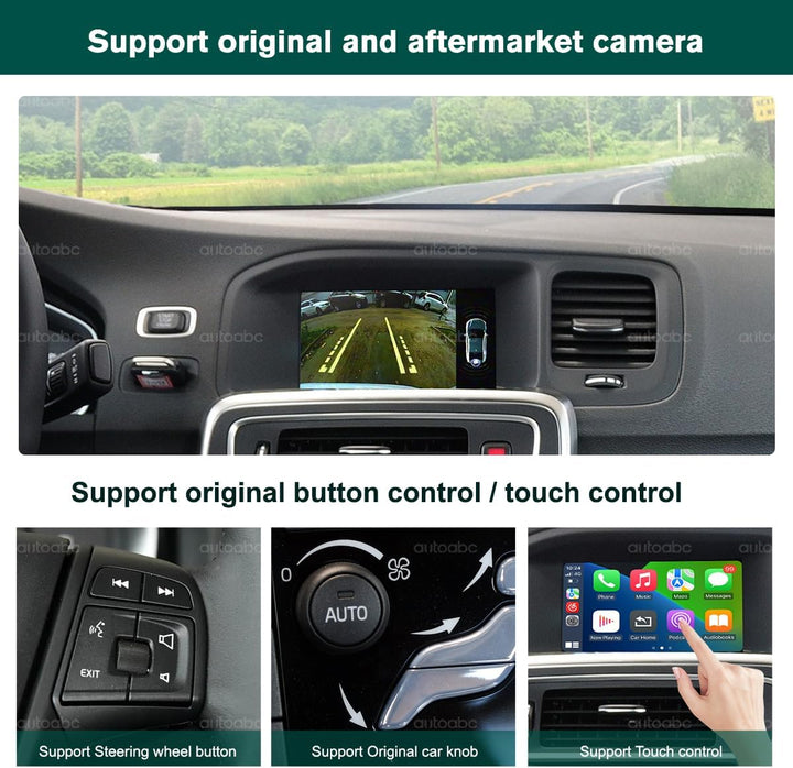 Kabellos CarPlay/Android Auto Modifikation für Volvo XC60 V40 V60 S60 S90 2015-2019 AirPlay Mirror L