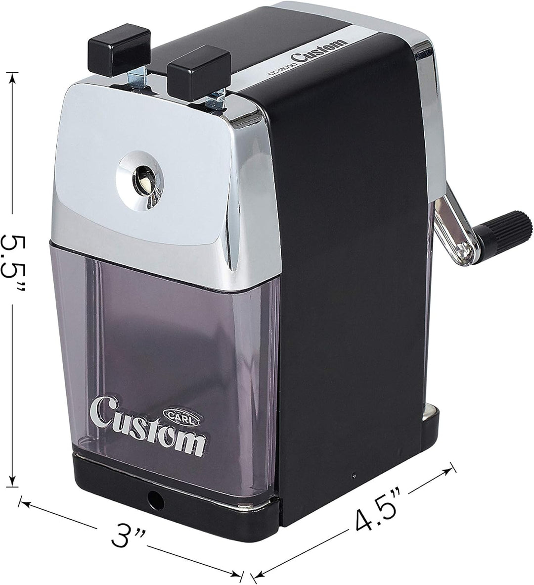 Carl Anspitzer mit Kurbel Cc 2000. Schwarz, Schwarz