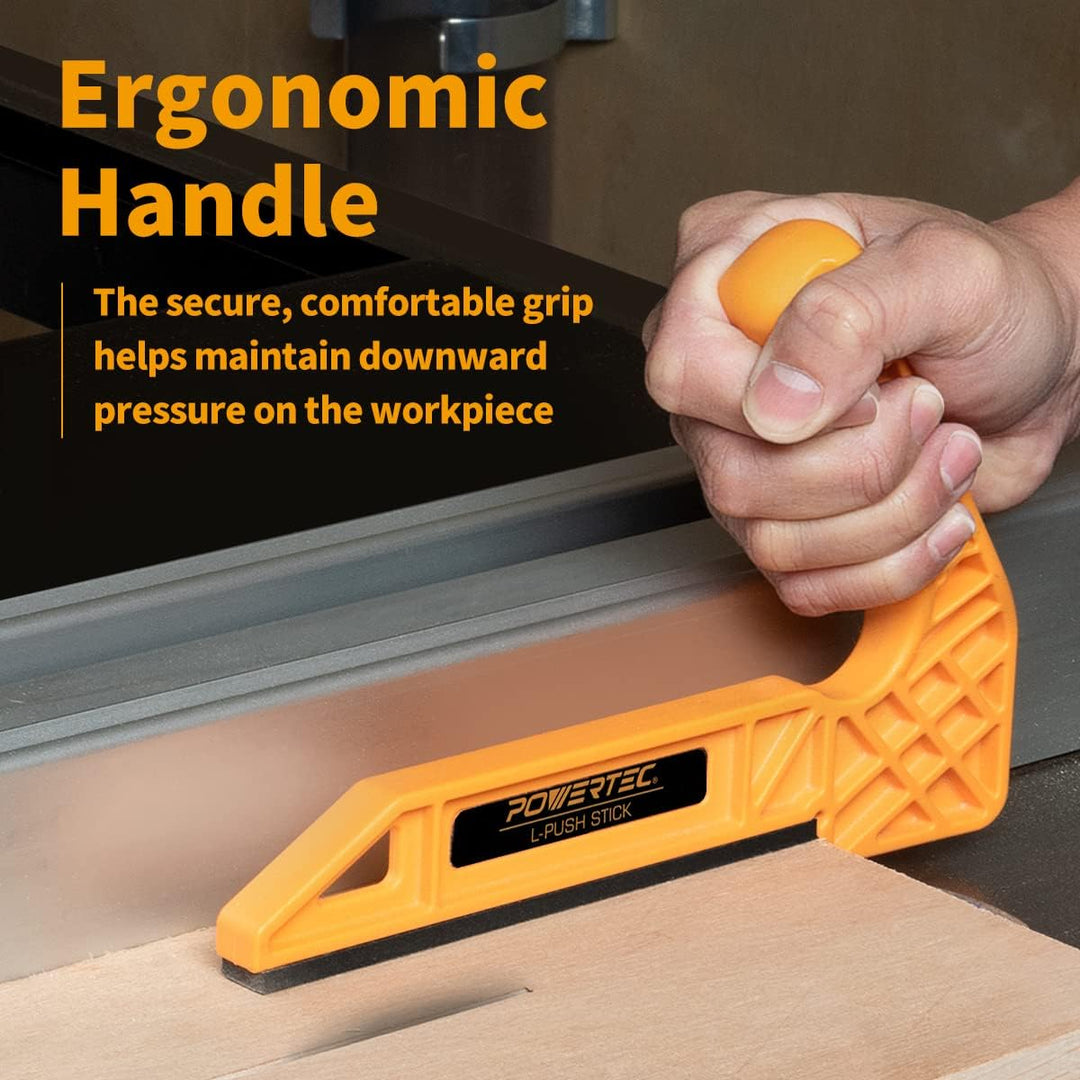 POWERTEC 71338 Deluxe Magnetischer Schiebestift für Tischsägen, Frästische, Bandsägen & Fugen, doppe