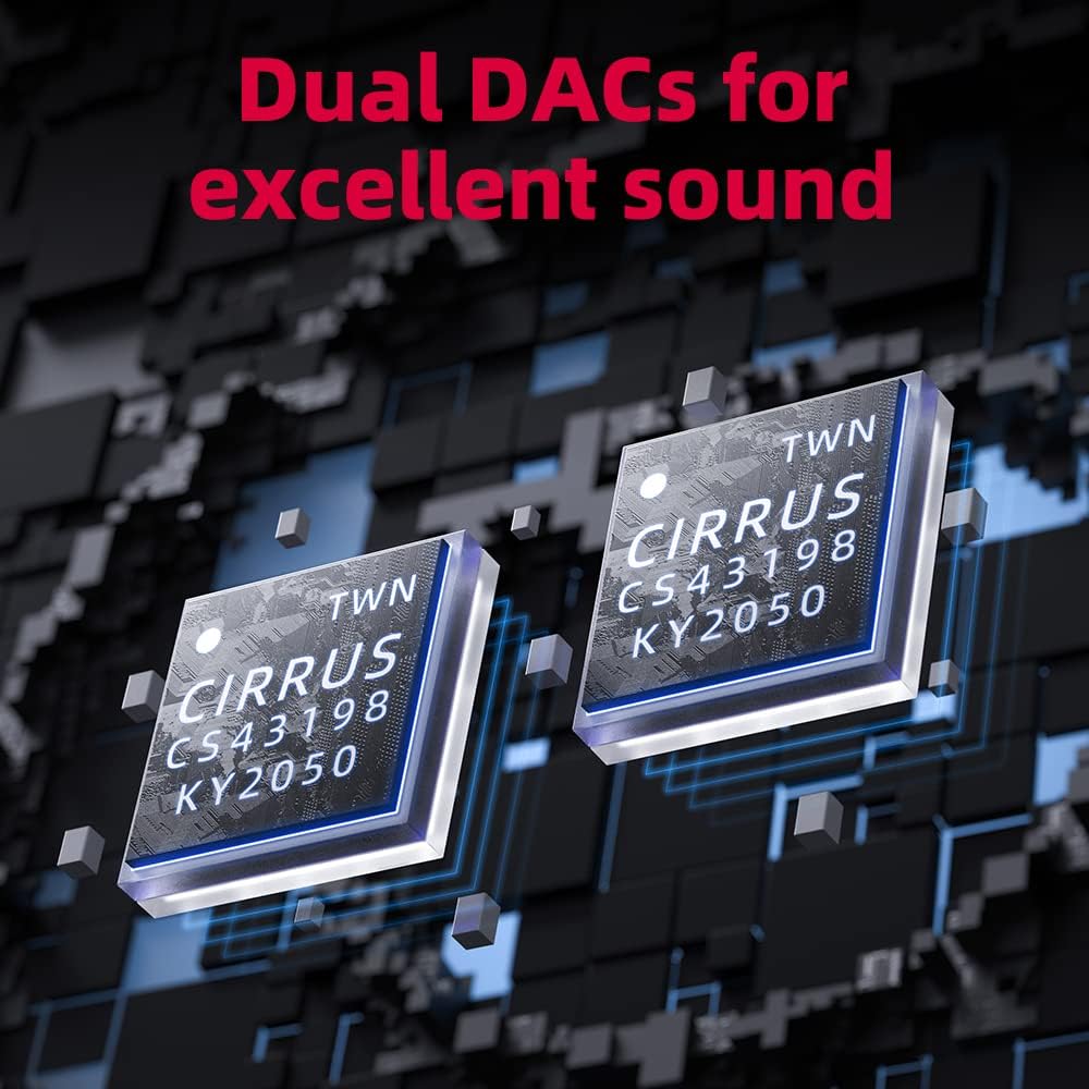 FiiO KA5 tragbarer DAC und Kopfhörerverstärker mit OLED-Display und 3,5mm sowie 4,4 mm symmetrischem