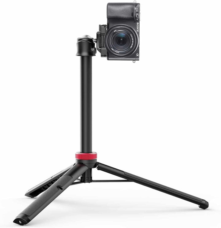 ULANZI MT-44 Selfie Stick Stativ für Telefon und Kamera – Max. 146 cm hoch – Ausziehbar – Schwarz/Ro