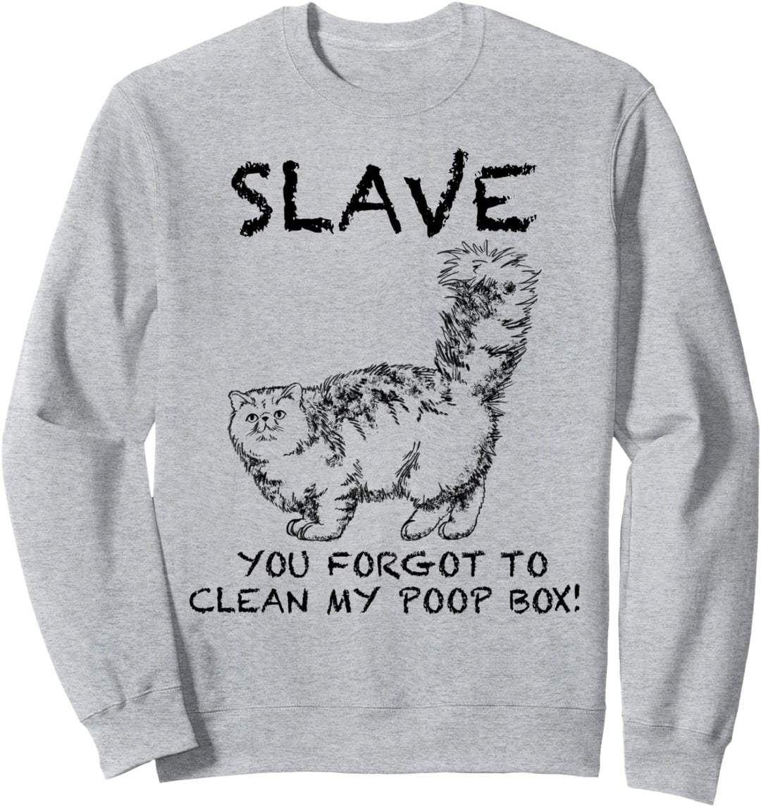 Persische Lustige Katze Zitat Hand gezeichnete Kunst Sweatshirt