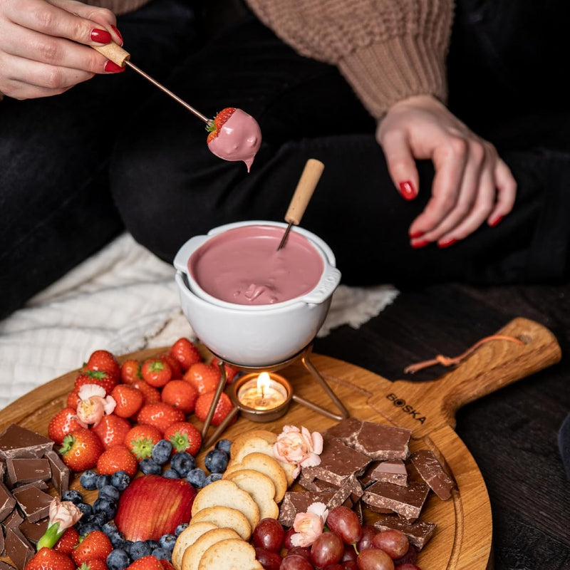 Boska Choco Fondue Petit Marie/Schokoladenfondue-Set „au bain-marie“ / Ohne Anbrennen/Mikrowellengee