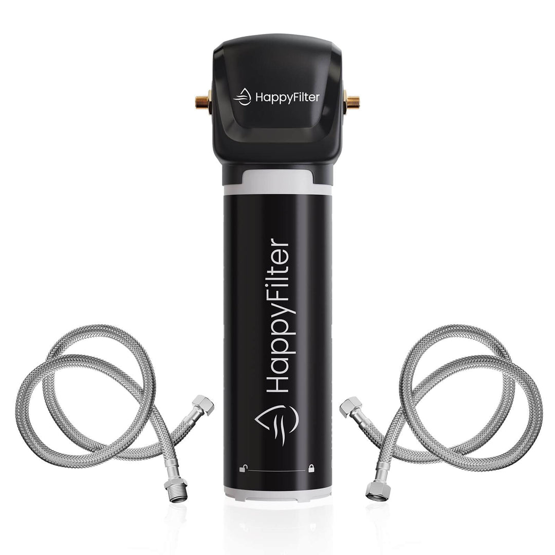 HappyFilter Kalk Wasserfilter 2 | kein separater Wasserhahn nötig | nachhaltiges Design | keine verk