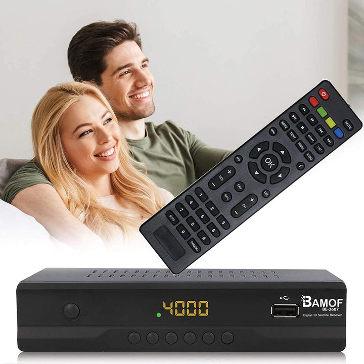 Bamof BE-2607 Digital Satelliten Sat Receiver - (HDTV, DVB-S/S2, HDMI, SCART, 2X USB 2.0, Full HD 10