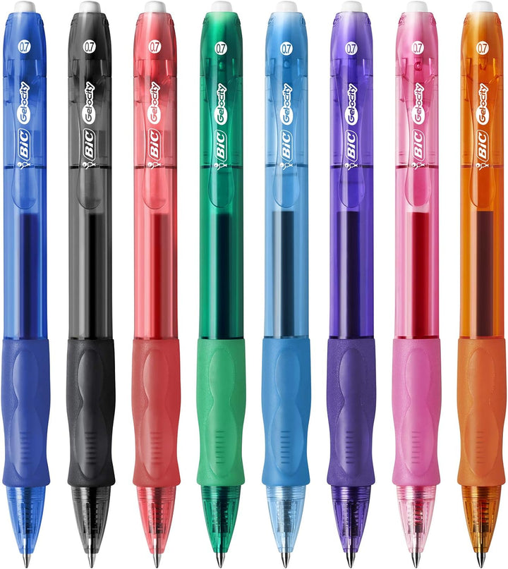 Bic RLCAP41-AST Multi Color Bic Gelocity Fashion Pen 4 Pack