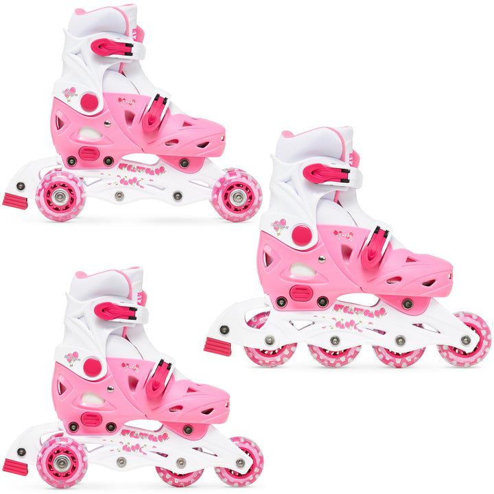 Raven 3in1 Kinder Inlineskates/Triskates/Rollschuhe Balloon verstellbar 29-32 (18 cm-20 cm) Balloon