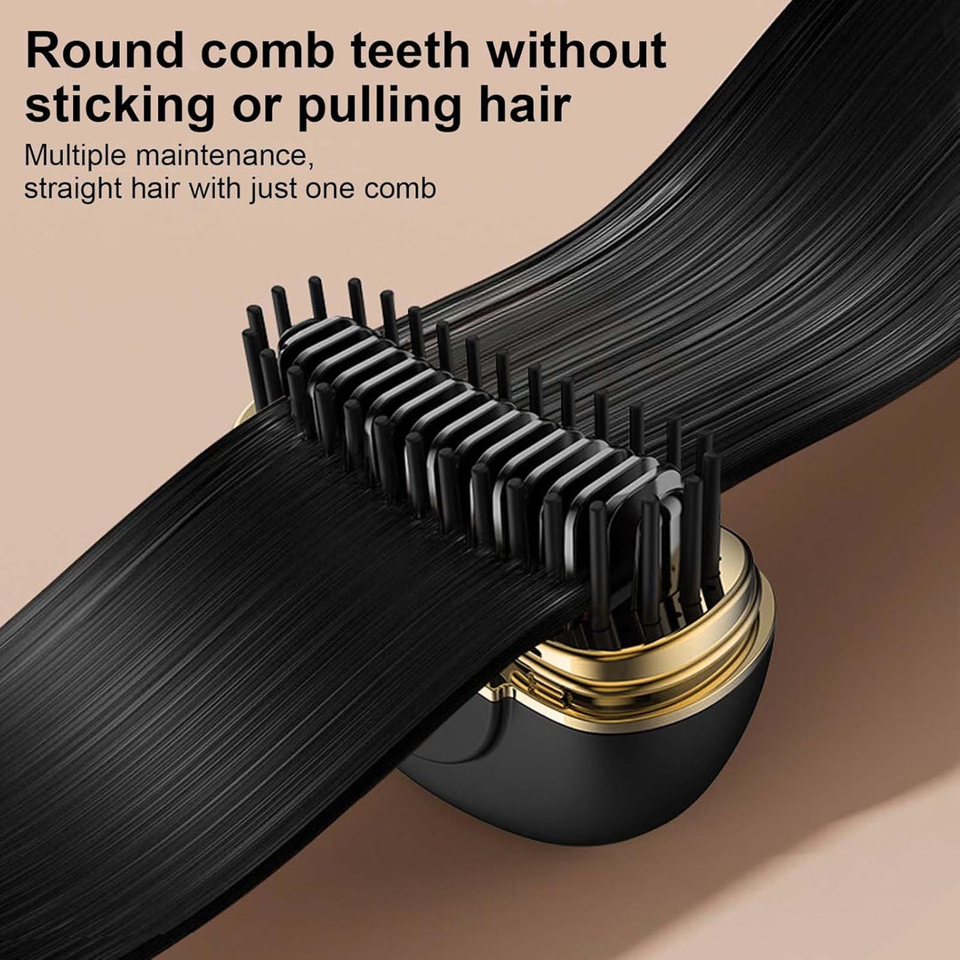Direct Mini Wireless Haarglätter Kleine Glätteisen Bürste Tragbar Schwarz Keramik und Turmalin Platt