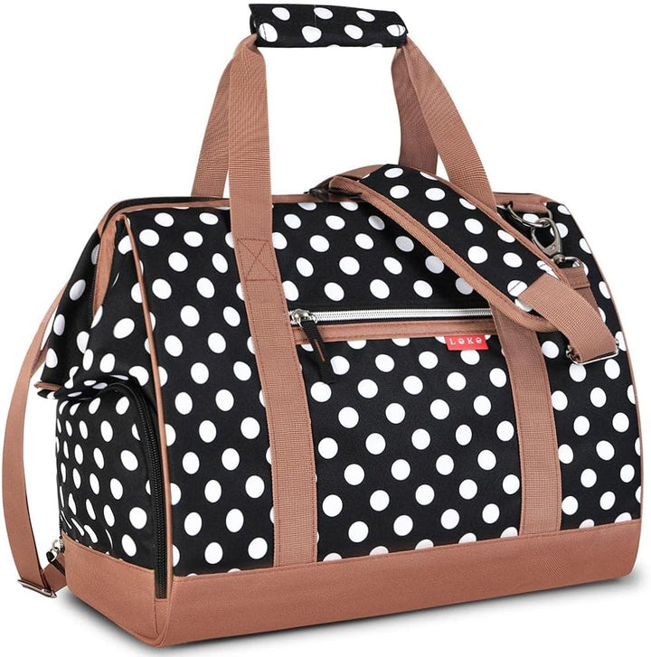 Lekesky Kleine Reisetasche Weekender Damen, Sporttasche mit Schuhfach, Grosses Öffnungsdesign, 33L f