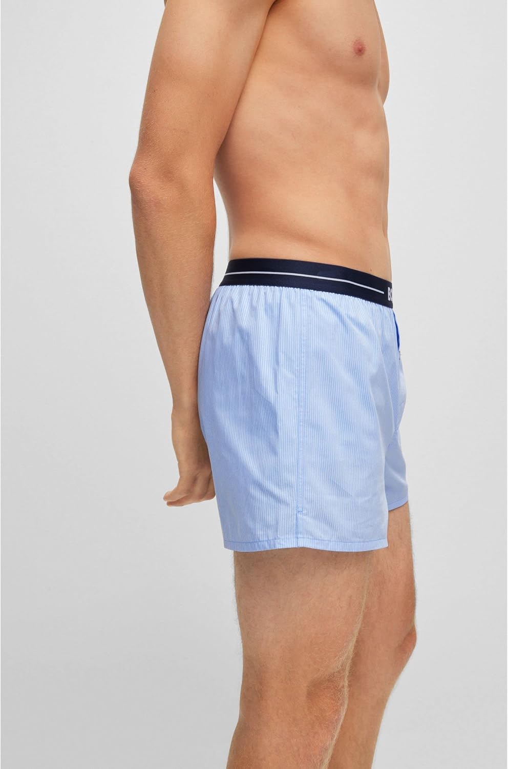 BOSS Herren Boxershorts, 2er Pack S New - Open Blue471, S New - Open Blue471