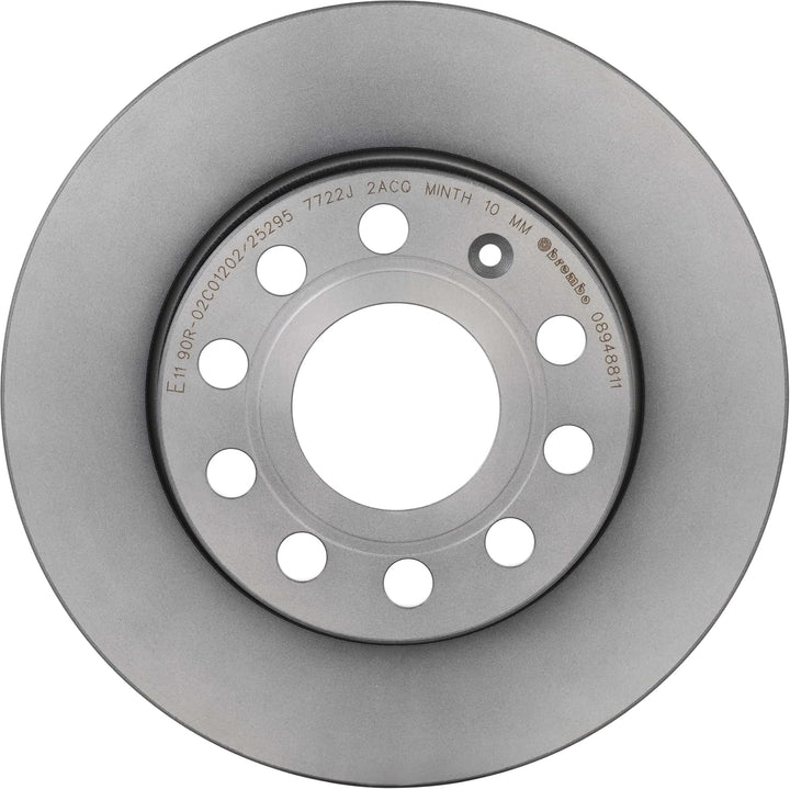 Brembo 08.9488.11 Hintere Bremsscheibe mit UV Lackierung, Anzahl 2 Single, Single
