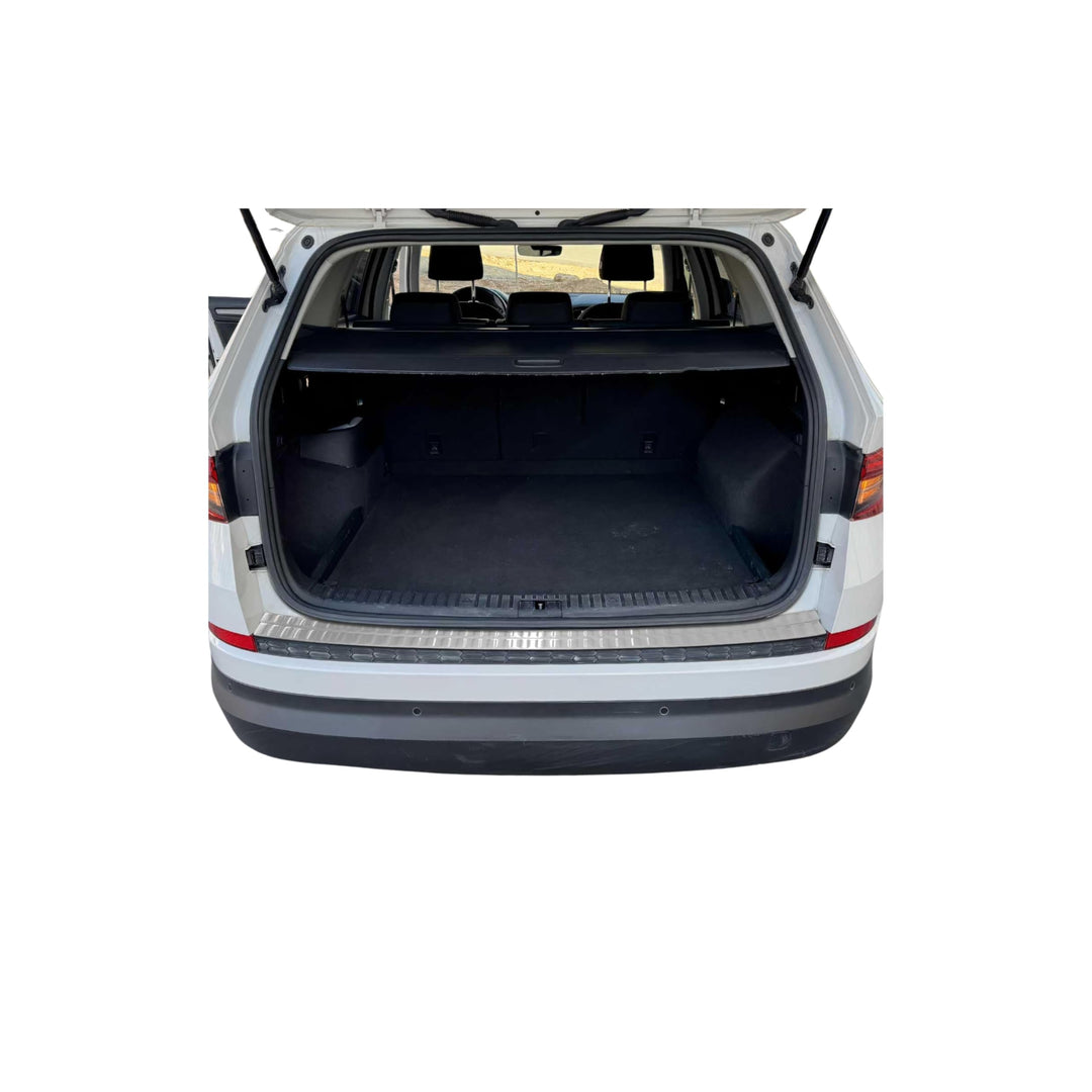 OMAC Ladekantenschutz Stossstangenschutz kompatibel mit Skoda Kodiaq NS7 2017-24 Chrom Gebürstet Kod
