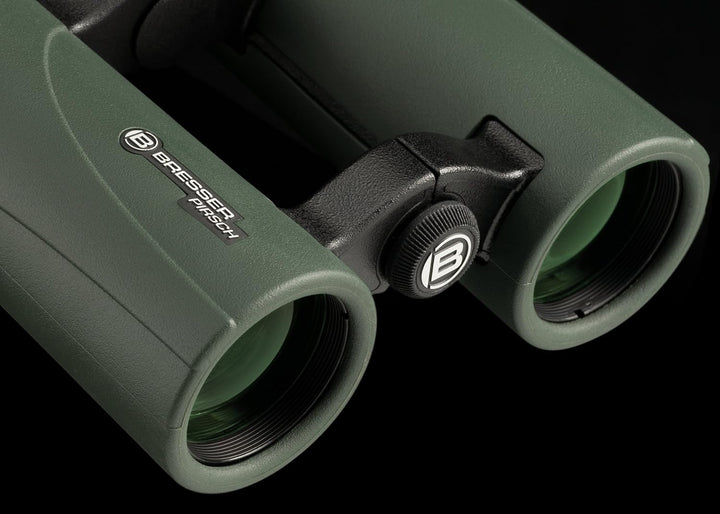 Bresser Fernglas Pirsch 10x34 mm mit hochwertiger Phasenvergütung zur Kontraststeigerung, BaK-4 Glas