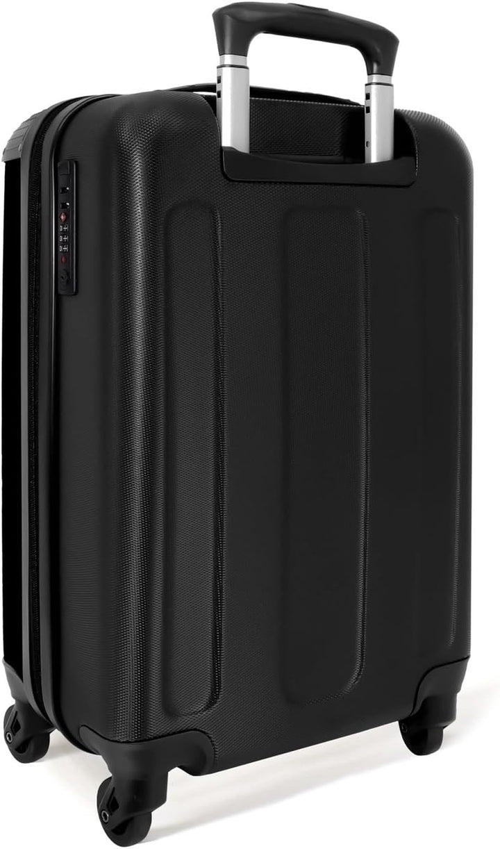 NoBoringSuitcases.com® Koffer Handgepäck Trolley Rollkoffer Kleine Reisekoffer mit 4 Rollen - Collag