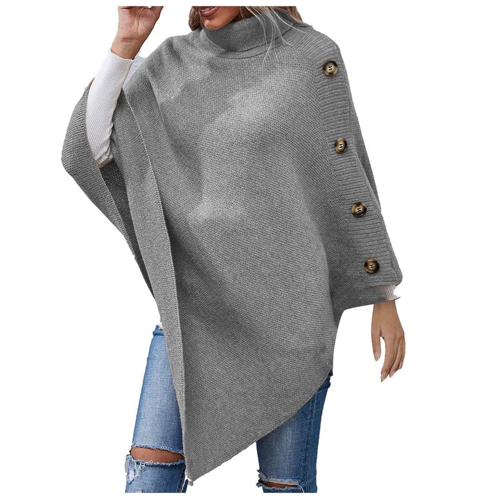 Ansenesna Warmer Poncho Damen Winter Lang Strick Ponchos & Capes Für Damen Asymmetrisch Poncho Feins