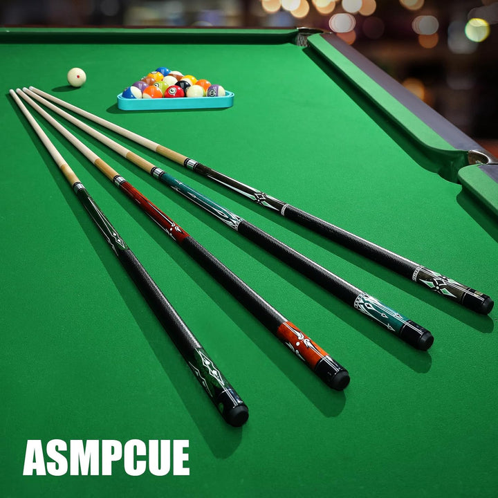 Pool Queue, 58 Zoll Billard Queue Kanadischer Ahornholz Pool Cue 13mm Spitzen für Professionelle Bil