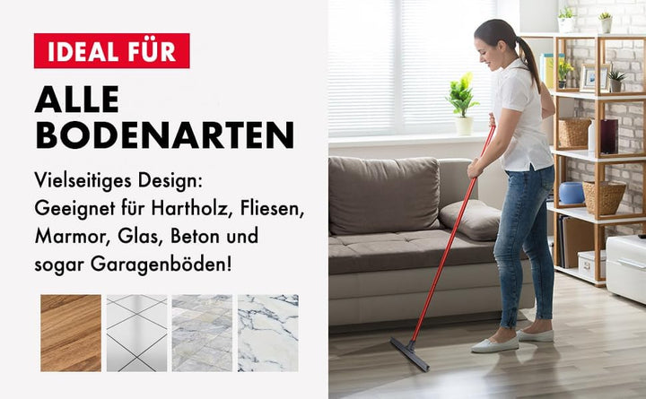 Tyroler Bright Tools Mikrofaser Bodenwischer Mop mit feuchtem und trockenem Bezug (45 cm breit) Flex