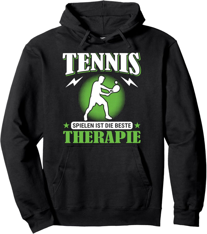 Lustiges Tennisspieler für Tennis Training für Sportler Pullover Hoodie