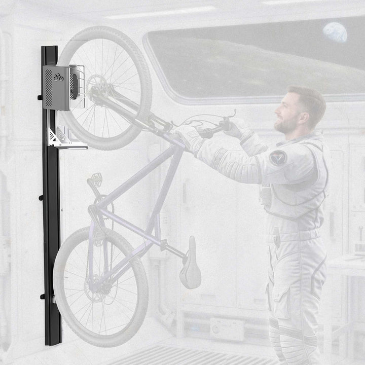 Fahrradlift für Garage von Velostar by 32 kg Fahrradwandhalterung Fahrrad Lift mit Sicherheitsbremse