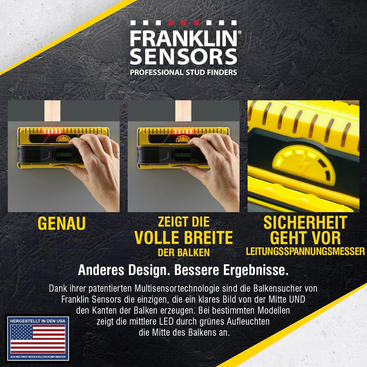 Franklin Sensors ProSensor M210 Professioneller Balkenfinder mit 13-Sensoren für höchste Genauigkeit