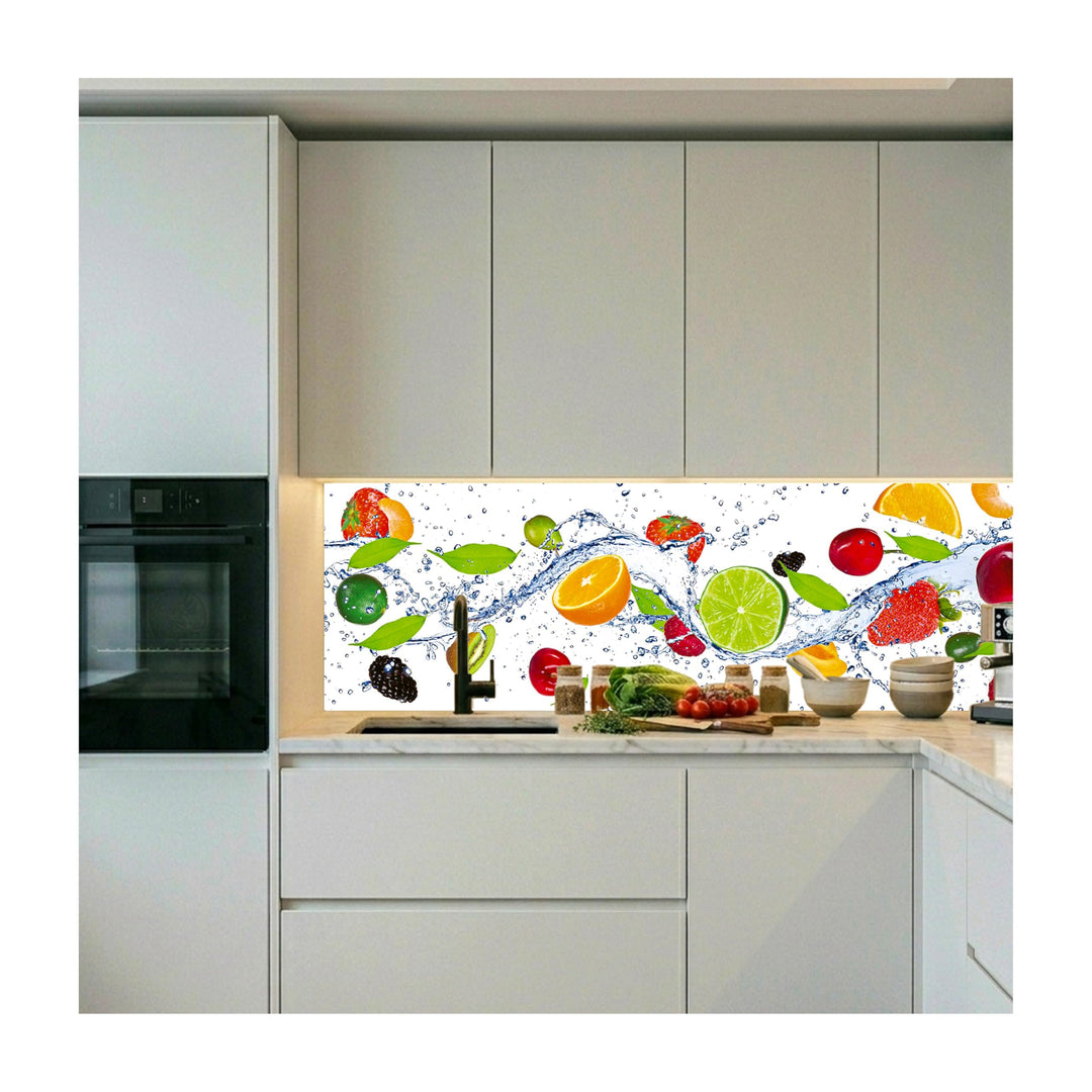 DIMEX Küchenrückwand Folie selbstklebend Obst | Klebefolie - Dekofolie - Spritzschutz für Küche | Pr