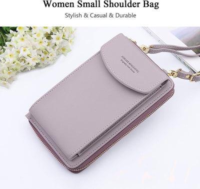 FANDARE Umhängetasche Damen Schultertaschen Geldbörse Leichte Handy-Brieftasche Crossbody Bag für Mä