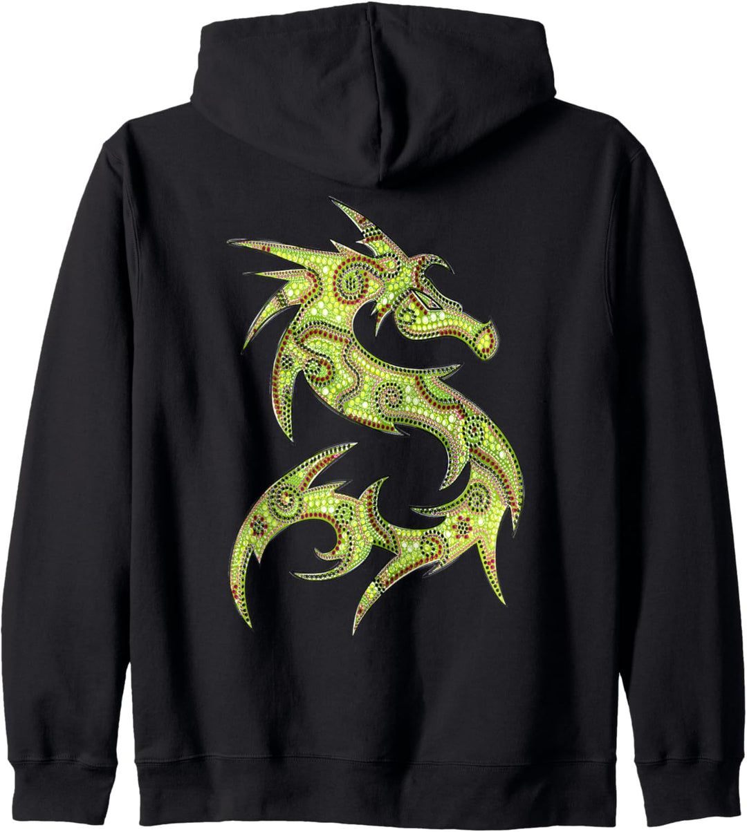 FANTASY DRAGON - dot painting art 4 - Fan Fun Kapuzenjacke