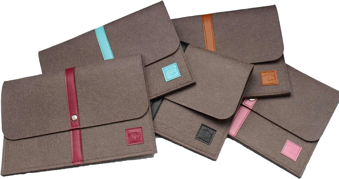 Schöne Tablet Tasche aus Wolle passend für Dell Latitude 5290 5280 3390 bis 13.5 Zoll, Stossfeste Ta