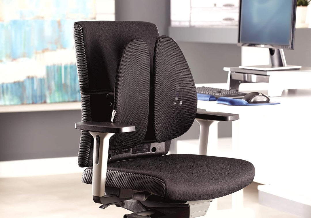 Fellowes Rückenstütze Back Angel - ergonomisches Rückenkissen für Bürostühle - zwei Flügel für indiv