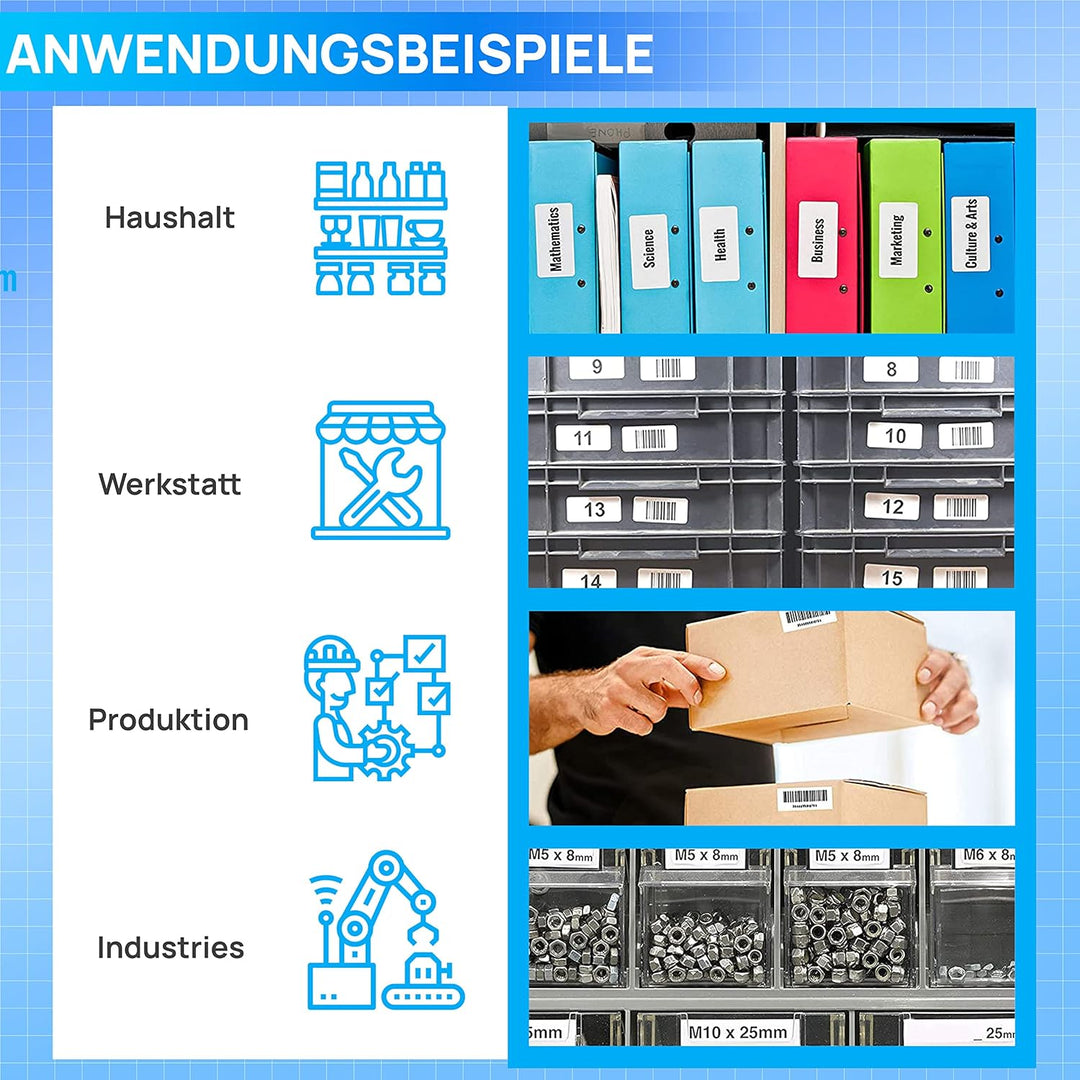 3 Etiketten kompatibel als Ersatz für Dymo 11354 S0722540 für Labelwriter 310 320 330 400 450 Duo Tw