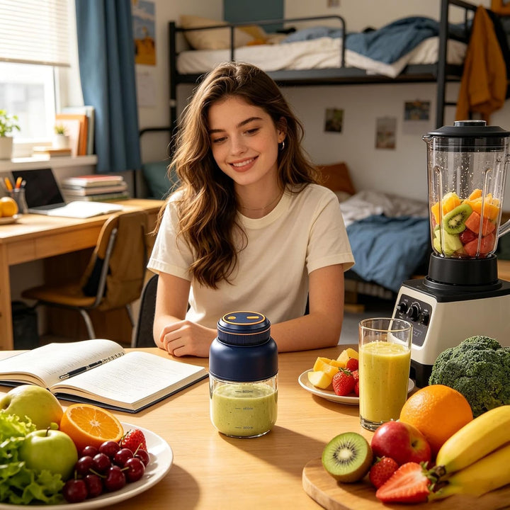 Personal Blender – 800 ml kabellose USB-Rührmaschine, Entsafter für Shakes mit 6-Blatt-Ultra-Edelsta