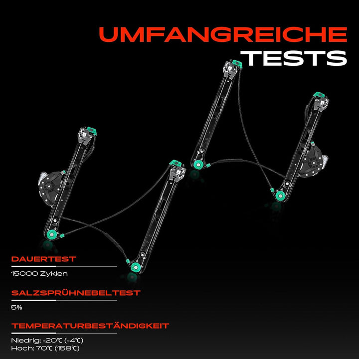 Frankberg 2X Fensterheber Vorne Links Rechts Kompatibel mit 3er E46 316 318 320 323 325 328 330 Limo