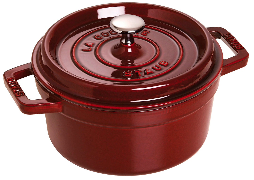 STAUB Gusseisen Bräter/Cocotte, Rund 22 cm, 2,6 L, Aromaregen Funktion, Für alle Herdarten geeignet,