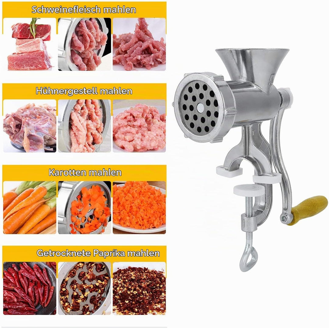 Fleischwolf Manuelle Aluminium, Haushalts fleischwölfe Maschinen Wurst Fleischwolf Pfeffer Gewürz Sc
