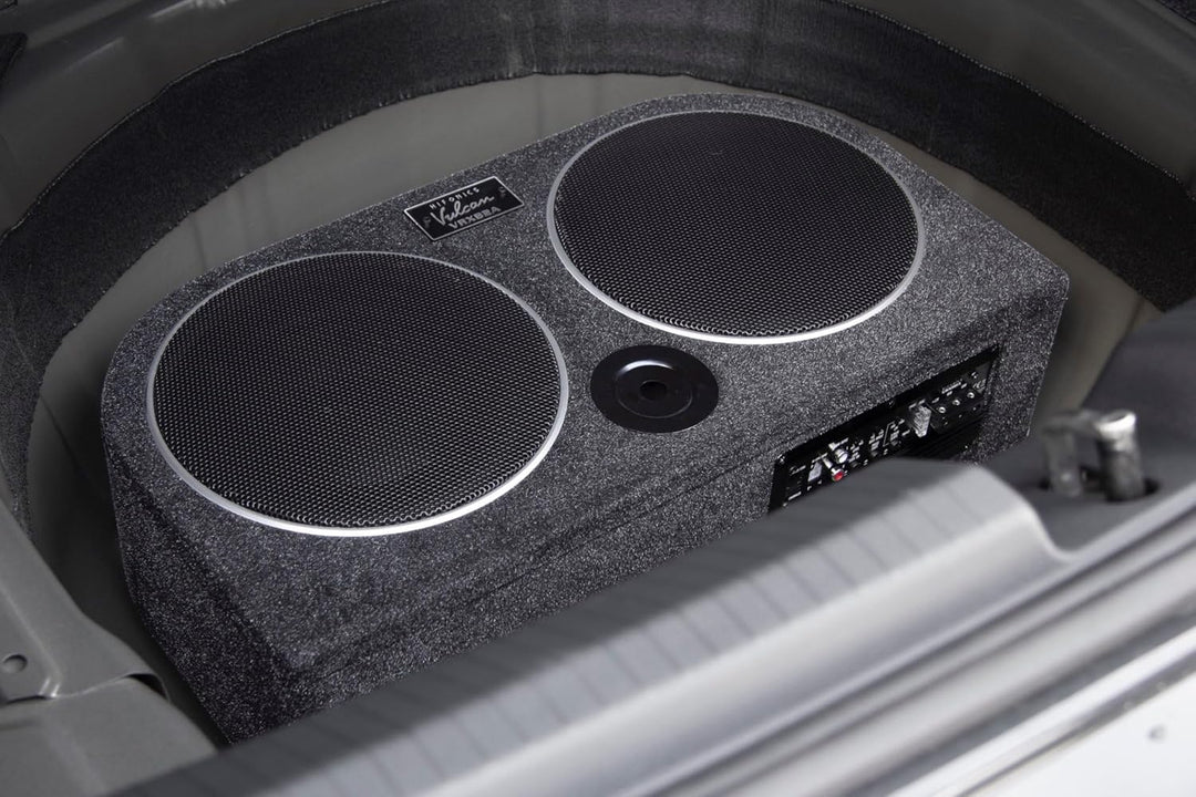 Hifonics VRX82A | Aktiver Reserverad Subwoofer mit Passiv Membran und Class-D Amp (Digital)
