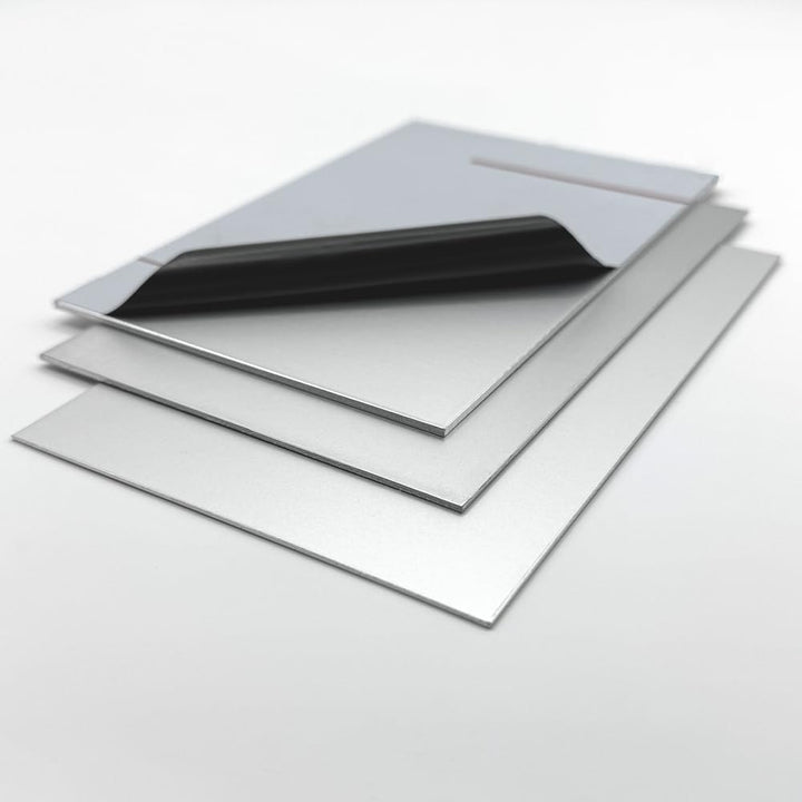 Aluminium Blech eloxiert 2,0mm stark Alublech, E6/EV1 eloxiert, einseitig mit Schutzfolie … (500x500