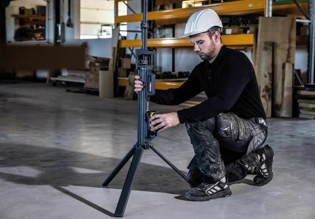 SCANGRIP Tower 8 Connect, Stativ mit LED-Strahlern 8000 Lumen und Universelles Stromversorgungssyste