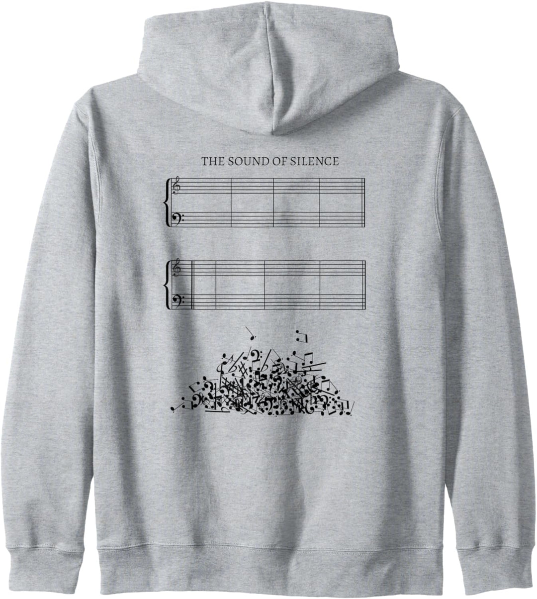 Notenblatt ohne Noten - The Sound of Silence Musiker Outfit Kapuzenjacke