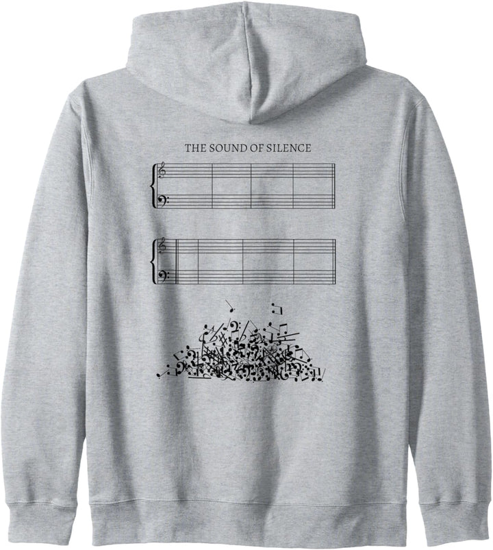 Notenblatt ohne Noten - The Sound of Silence Musiker Outfit Kapuzenjacke