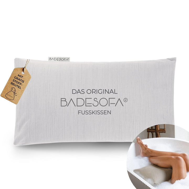 BADESOFA® Fusskissen | Premium-Qualität | Badewannen-Kissen für bequemes Baden | Made in EU | Badewa