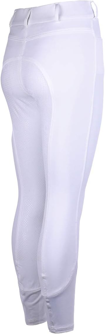 Kingsland Damen Reithose Silikon Vollbesatz KLKadi E-Tec schwarz 34 Weiss, 34 Weiss